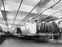 Warenausgang mit Dürkopp-Fördertechnik und Eintütautomaten